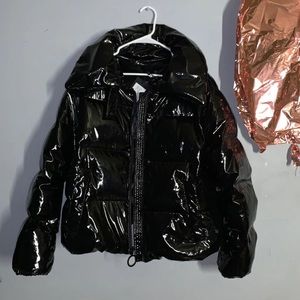 Kendallkylie Cropped Shiny Puffer Coat 